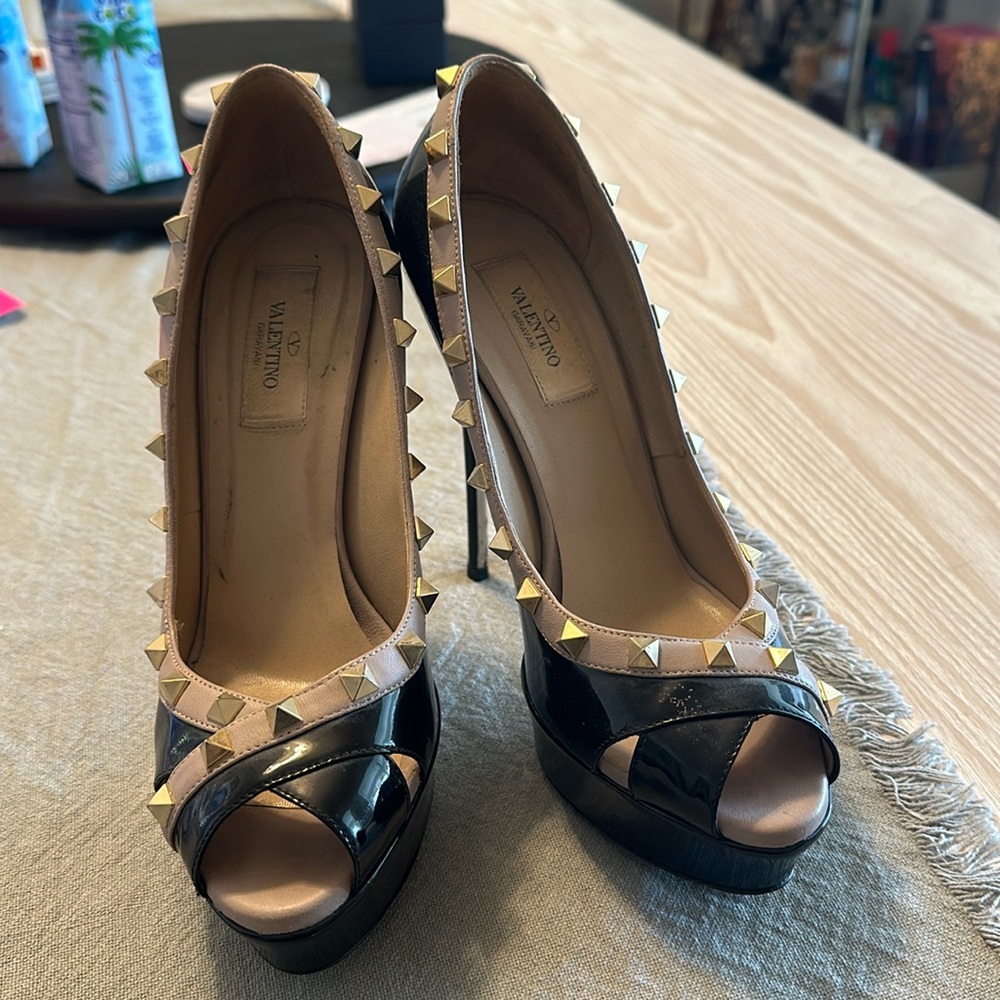 Valentino Rock Platform Heels - Size 38